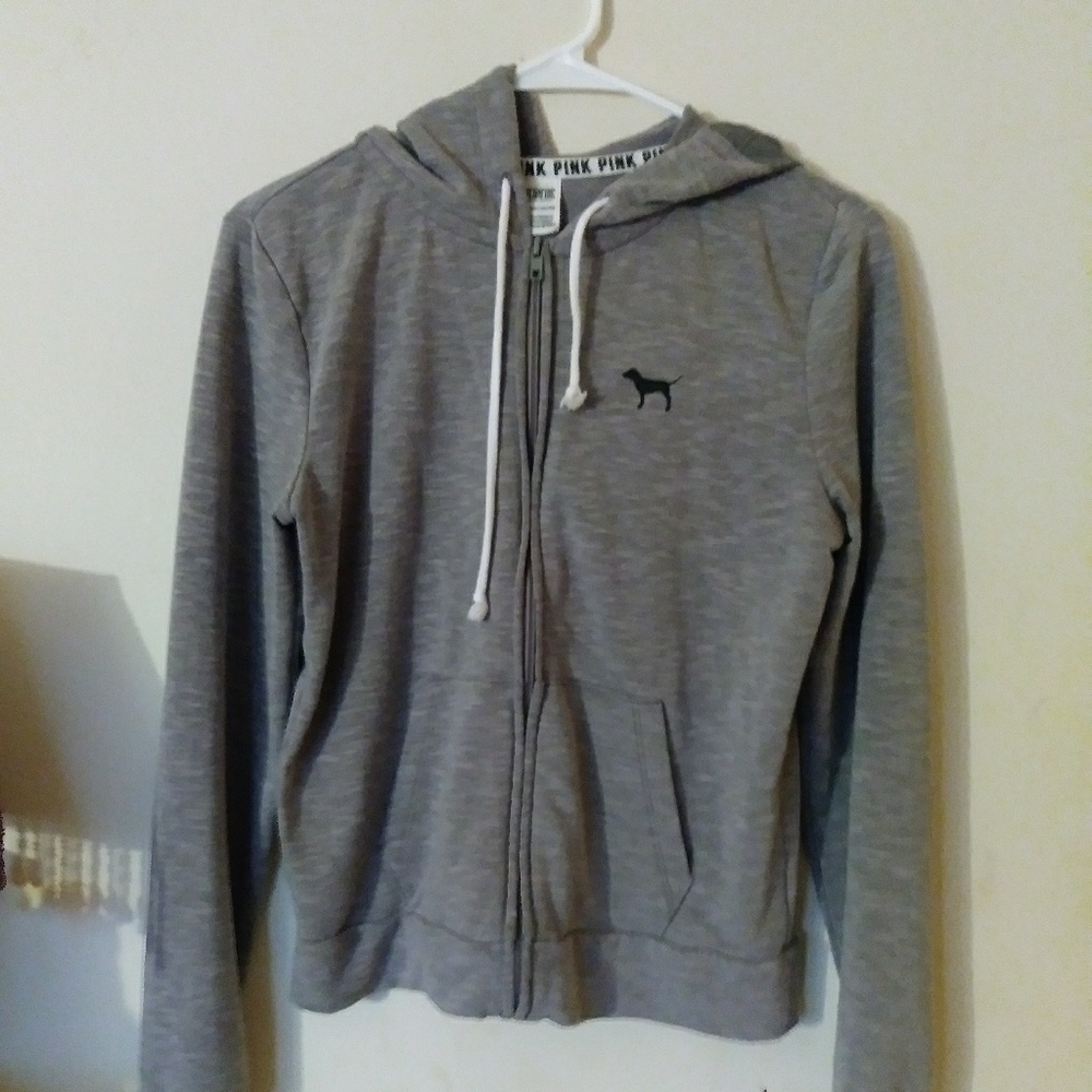 Pink zip up hoodie